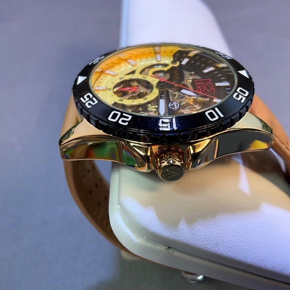 FORSINING Men's Stainless Steel Automatic Mechanical Watch 3ATM - Picture 4 of 6